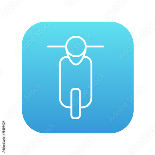 Scooter line icon.