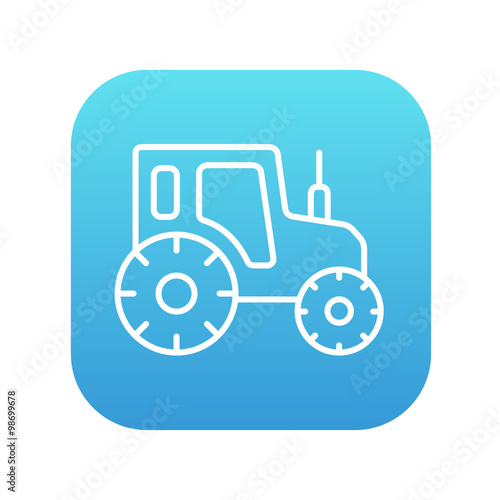 Tractor line icon.