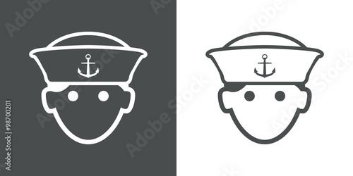 Icono plano marinero #1