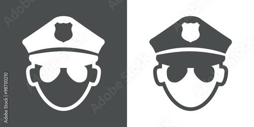 Icono plano policia #1