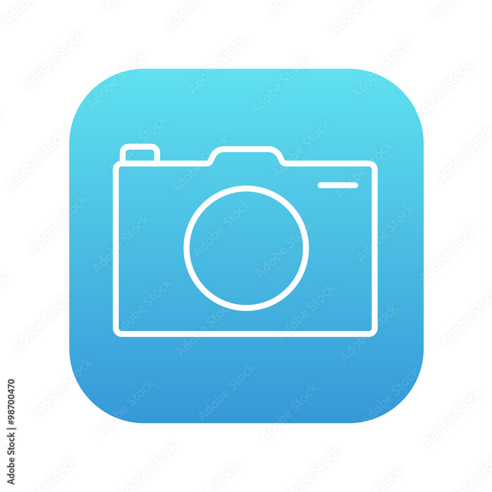 Camera line icon. Camera line icon.