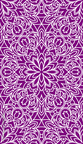 Seamless Abstract Tribal Pattern. Hand Drawn Ethnic Texture. Vec