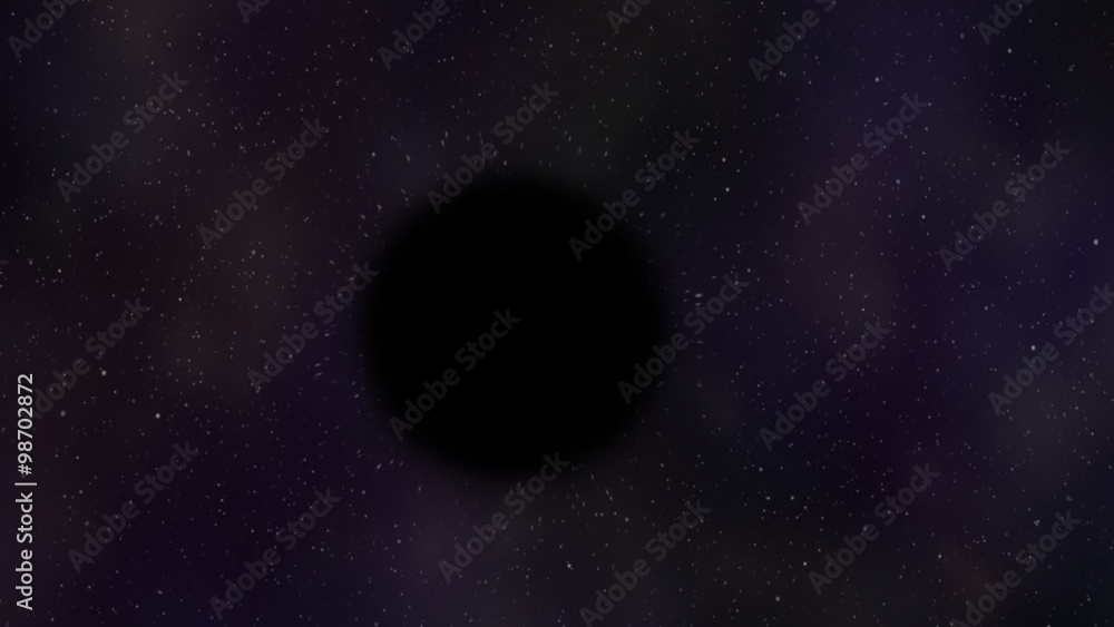A black hole in the middle of the outer space absorbing nearest stars. A black hole in the middle of the outer space absorbing nearest stars.