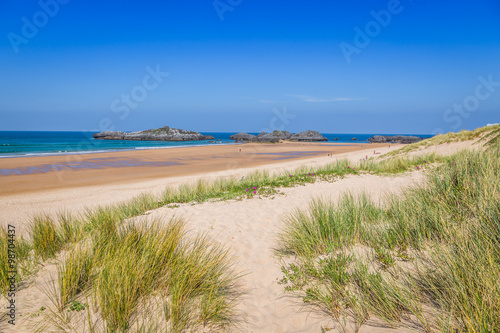 Beach of Helgueras  Noja  Cantabria  Spain