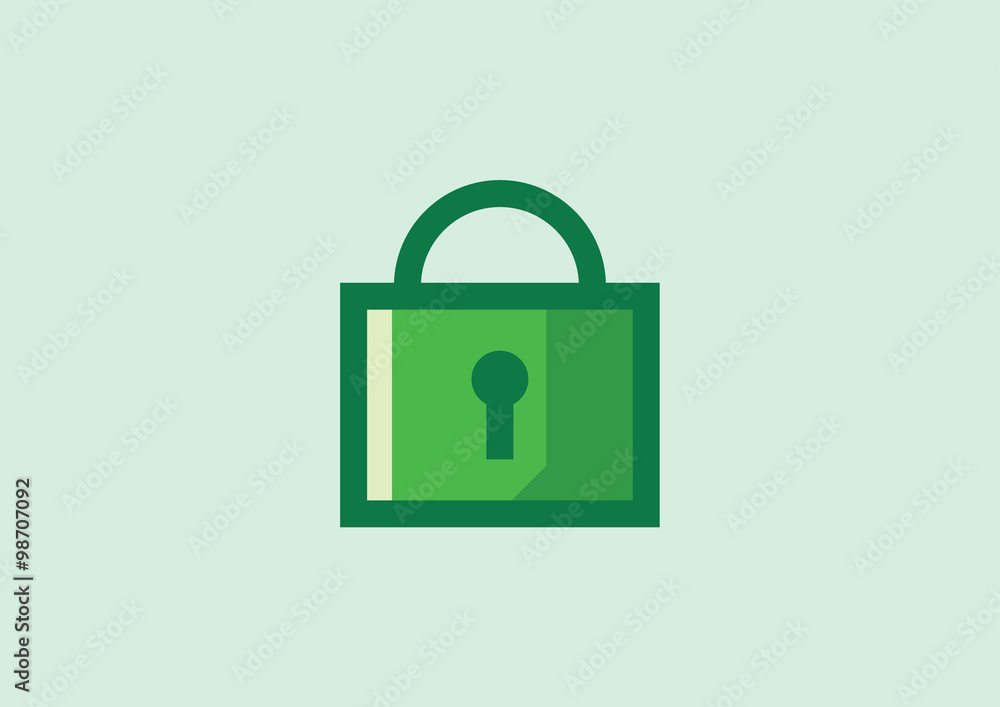 Padlock Key - Security Icon Logo Padlock Key - Security Icon Logo