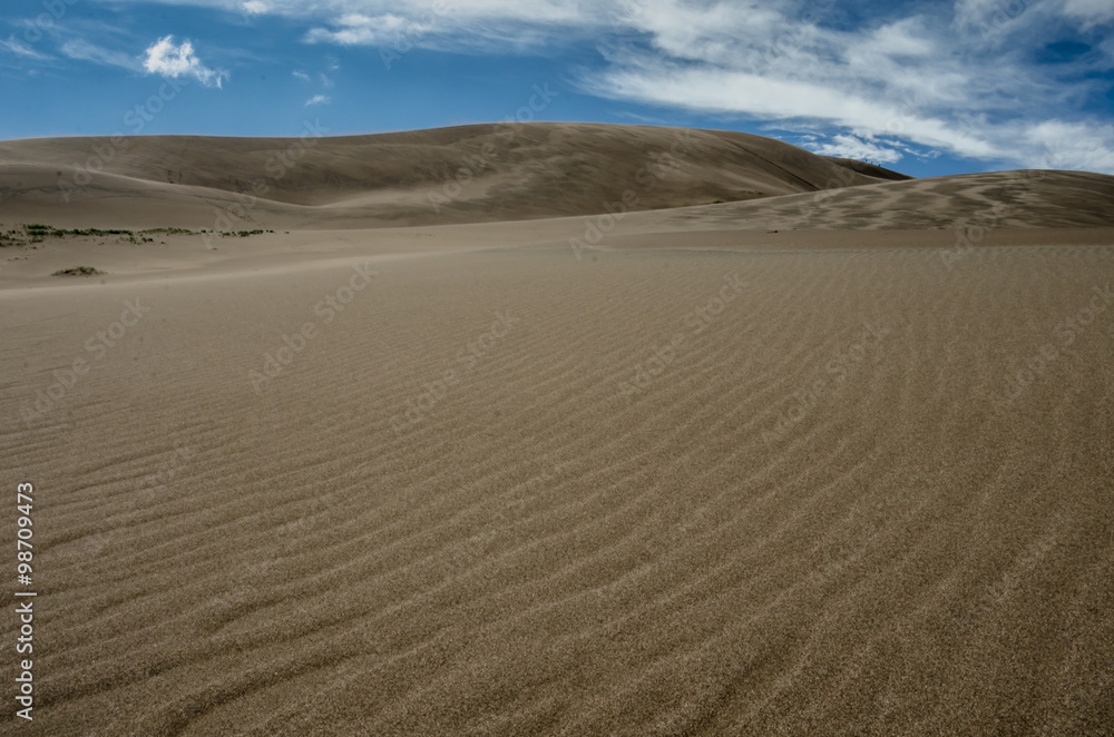 Waves of Sand in Sand Dunes National Park