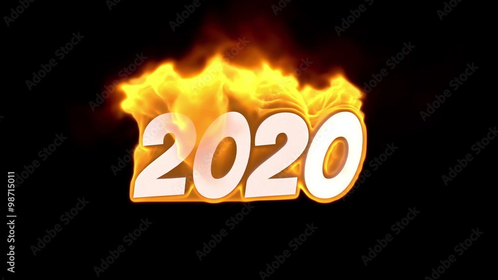 2020. text on fire. word in fire. high turbulence. Text in flames. Fire word. 2020. text on fire. word in fire. high turbulence. Text in flames. Fire word.