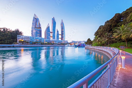 Caribbean at keppel bay. It's luxury residential in Singapore photo
