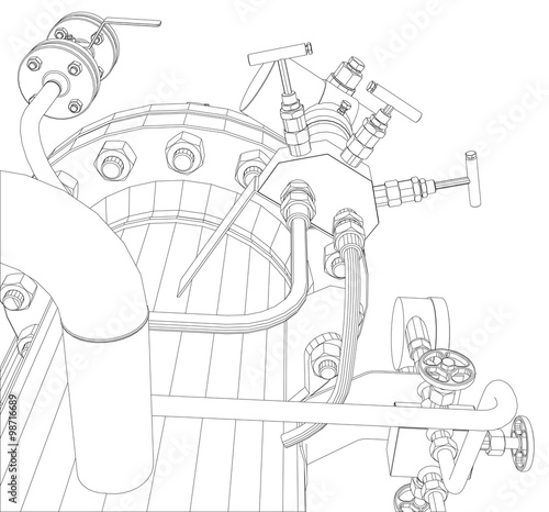  Scetch of heat exchanger