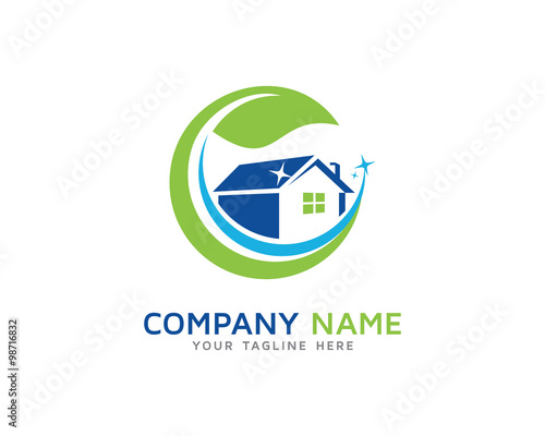 Home Cleaning Service Logo