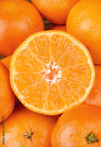Half of mandarin