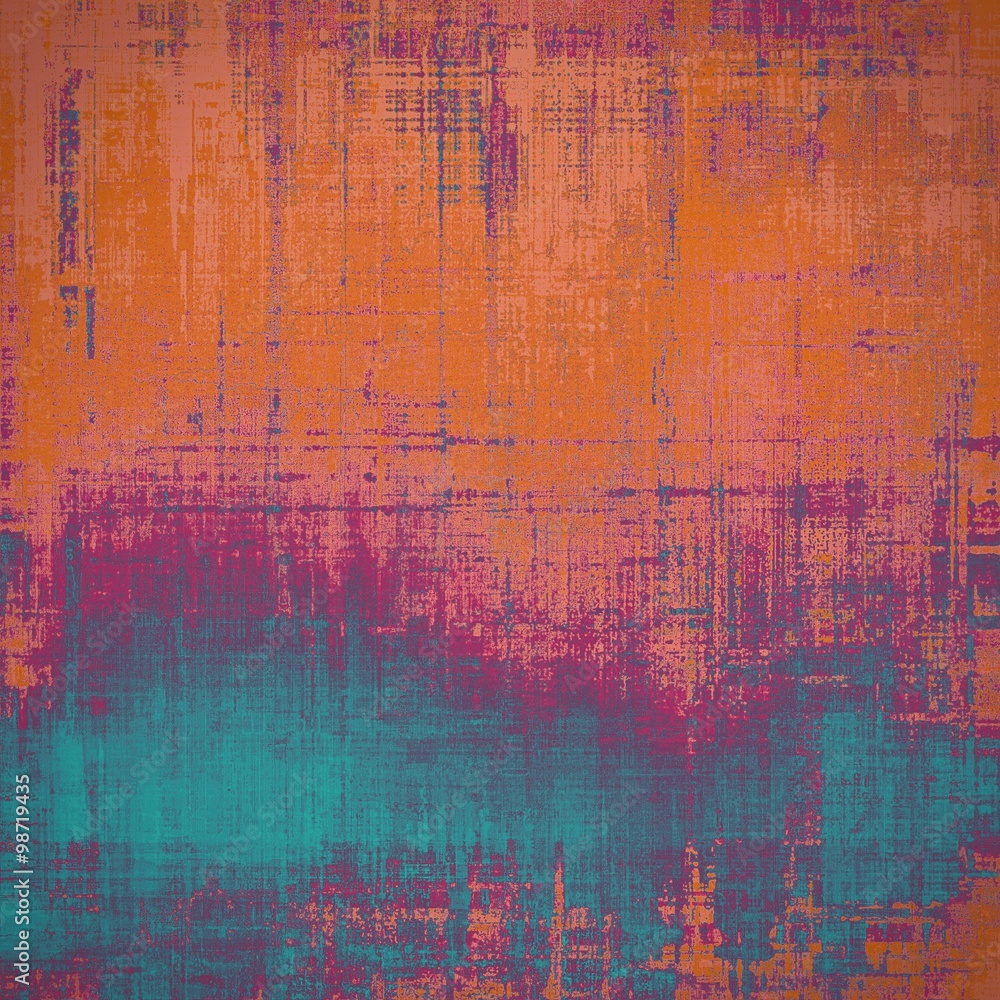 Grunge colorful background. With different color patterns: purple (violet); blue; red (orange); pink