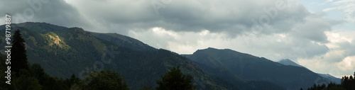 Panorama of the mountains