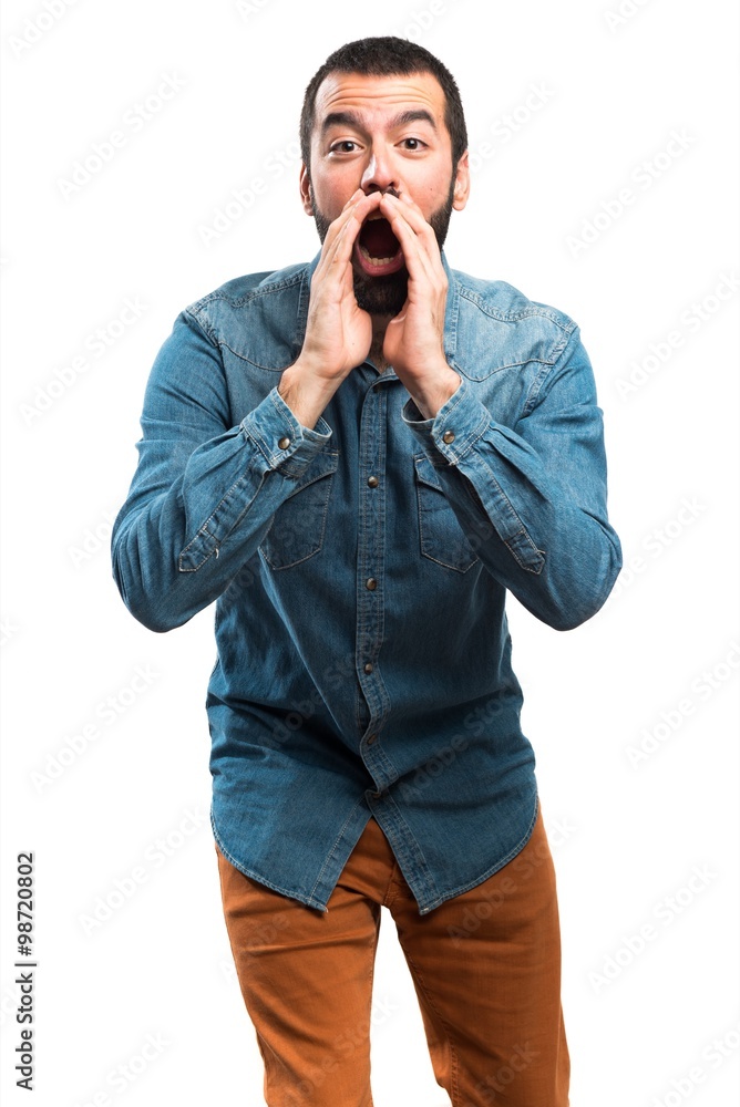 Man shouting Man shouting