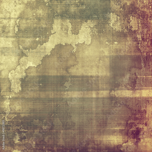 Colorful designed grunge background. With different color patterns: yellow (beige); brown; purple (violet); gray