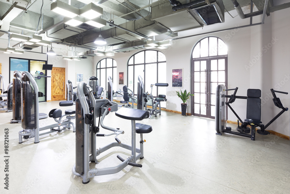 interior of modern gym interior of modern gym