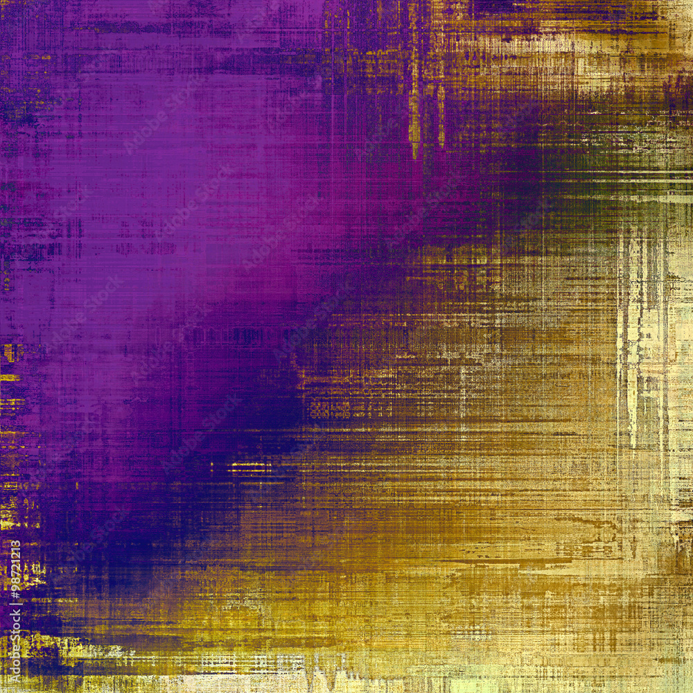 Old school textured background. With different color patterns: yellow (beige); brown; purple (violet); blue Old school textured background. With different color patterns: yellow (beige); brown; purple (violet); blue