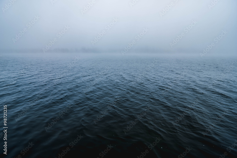 Obraz premium Туманный Днепр.