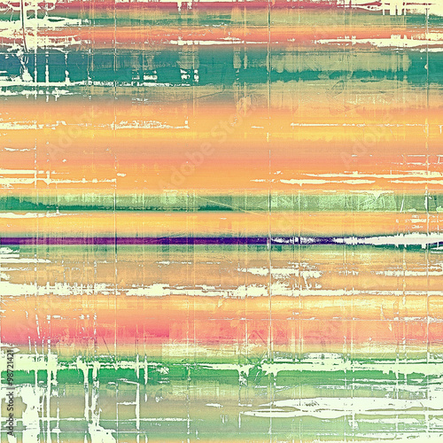 Vintage old texture with space for text or image, distressed grunge background. With different color patterns: yellow (beige); green; red (orange); pink; white