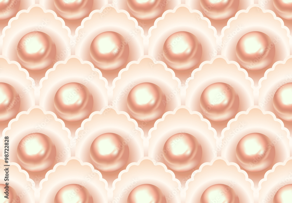 Pearl Vector Seamless Pattern Pearl Vector Seamless Pattern