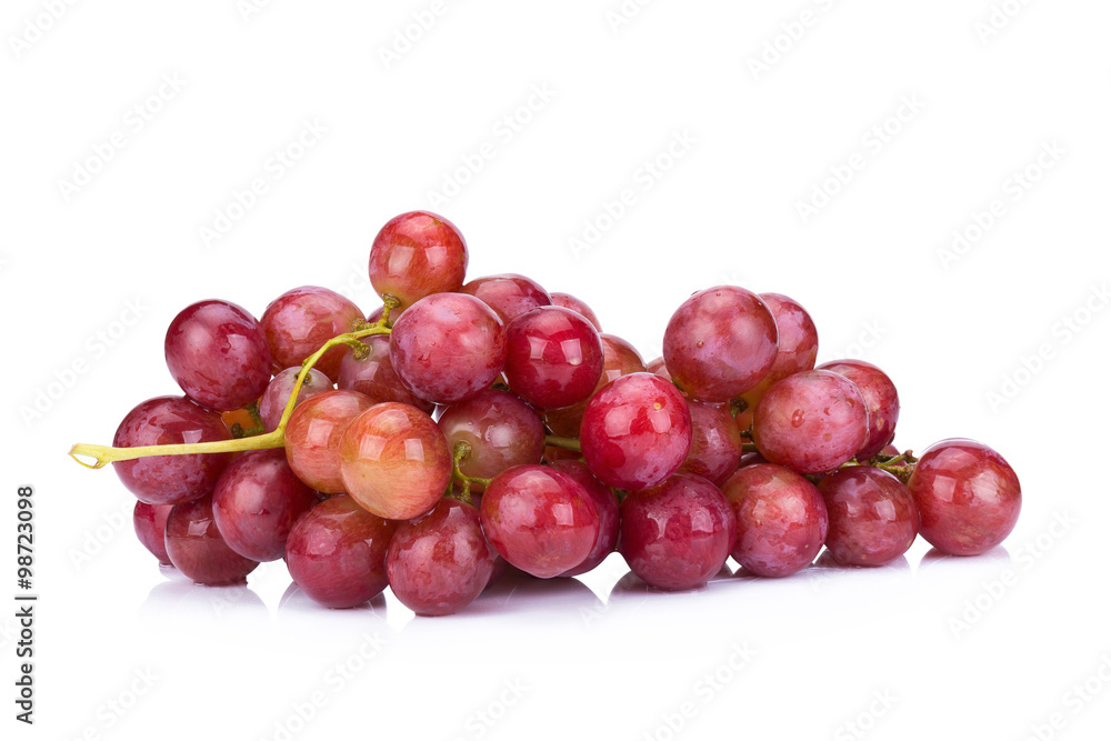 grapes isolated on over white background