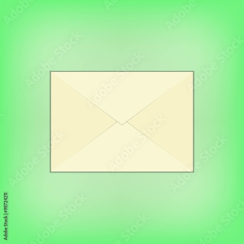 Paper Envelope. Vector illustration.
