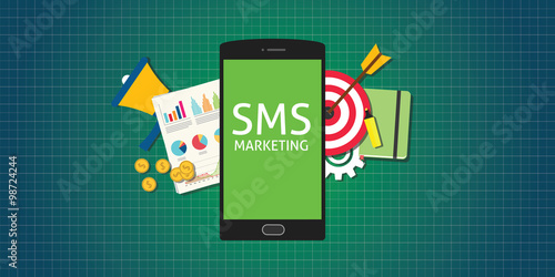 sms marketing mobile phone smarthphone graph data money photo