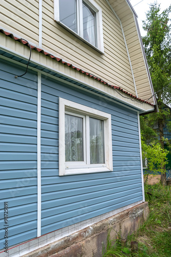 Country house finished siding