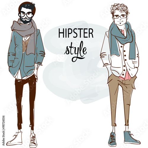 young fashion people