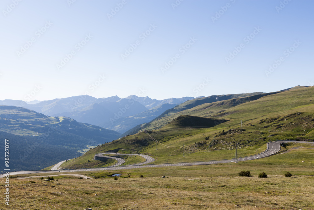 Road at the Pyrenees
