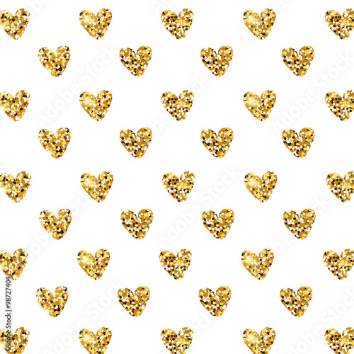 Glitter hearts
