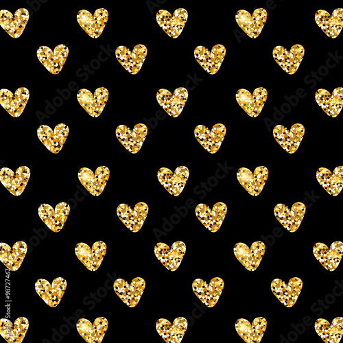 Glitter hearts