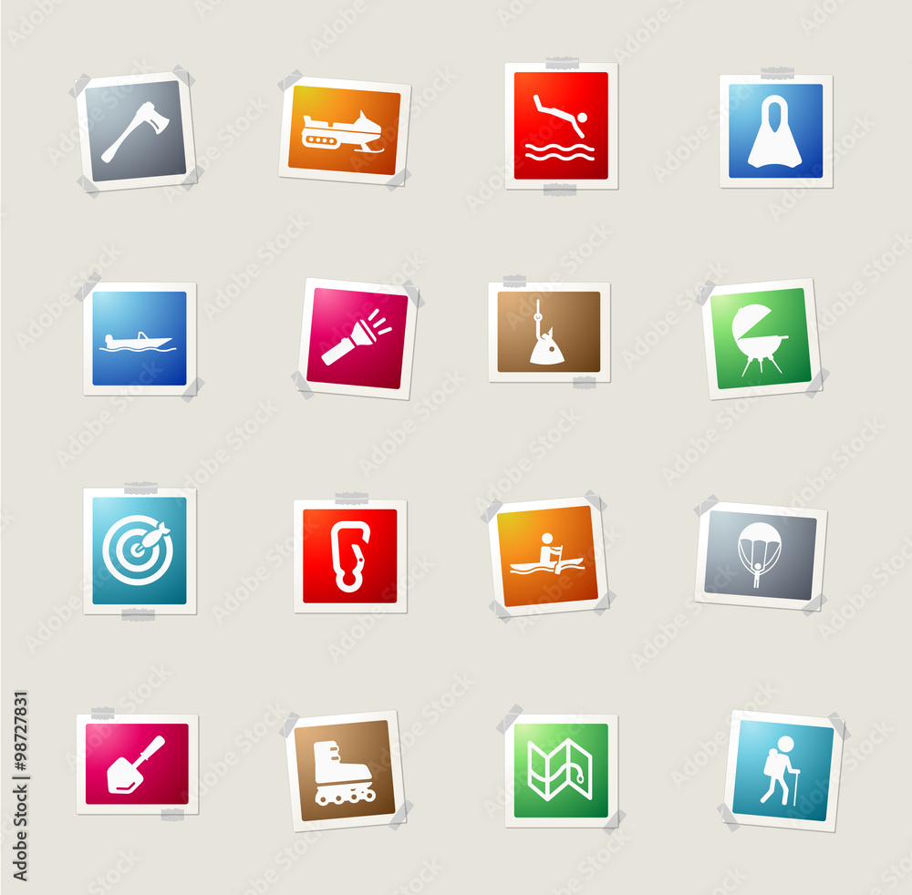 Active receration simply icons