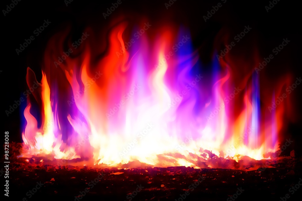 art fire color abstract background