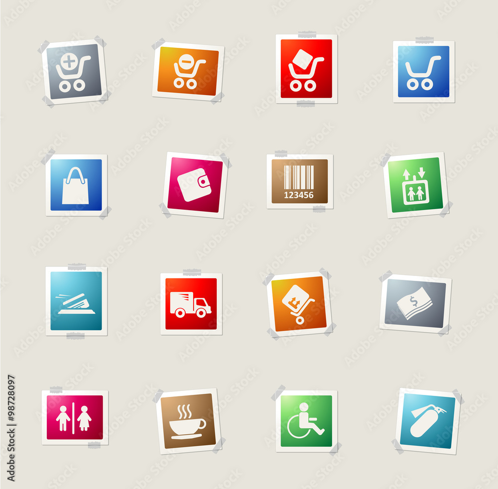 Shopping web icons Shopping web icons