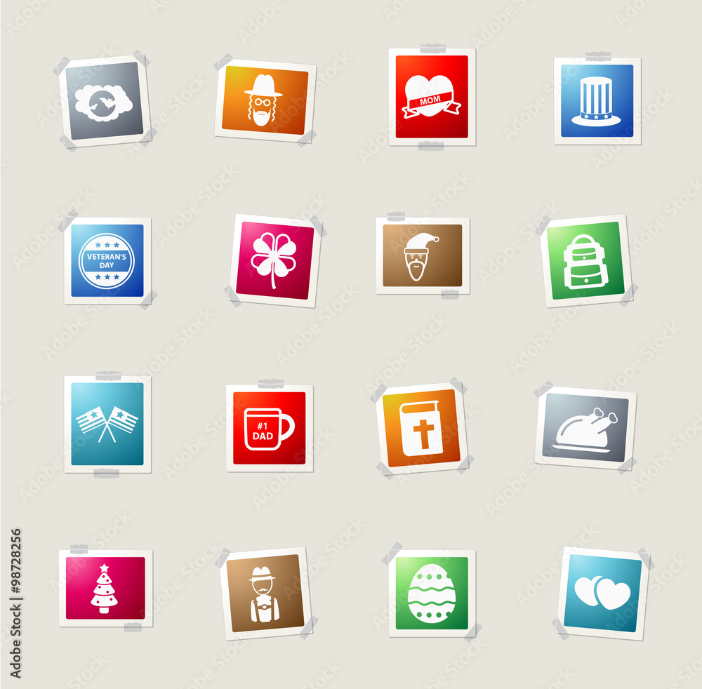 Holidays simply icons Holidays simply icons