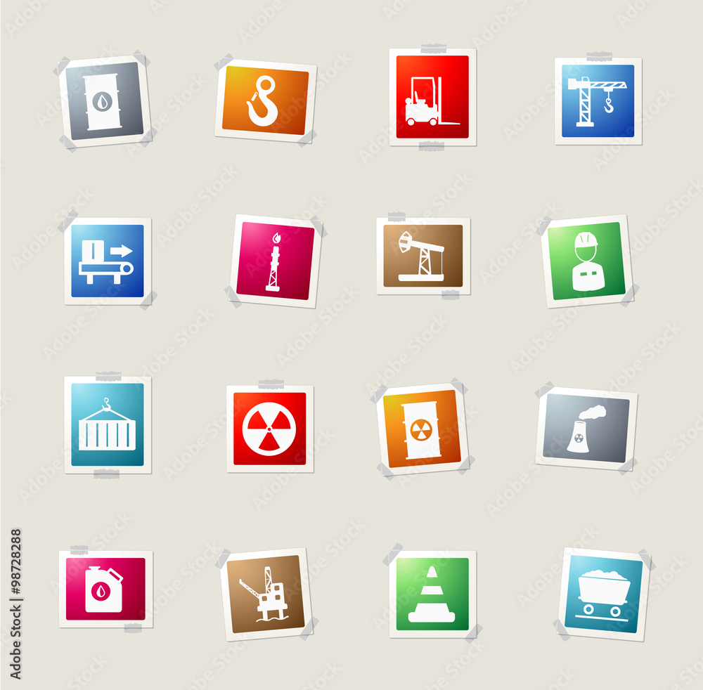 Industrial simply icons