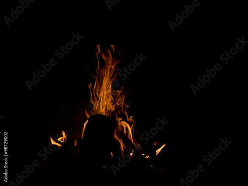 Fire burn in the night © akarb