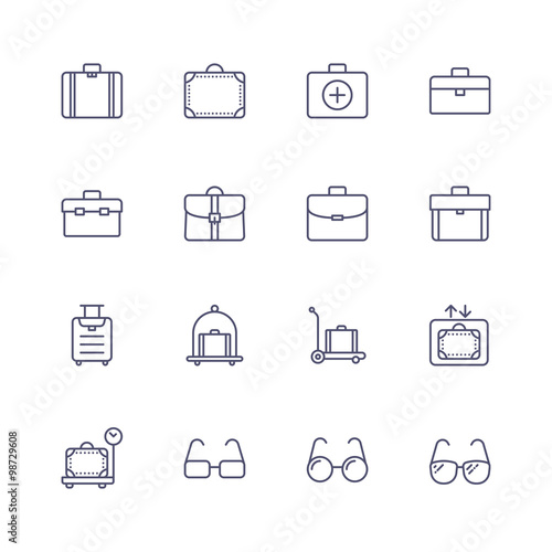 Luggage icons