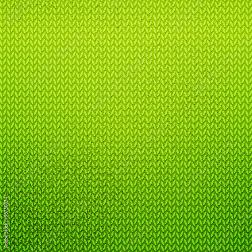Green knitted pattern