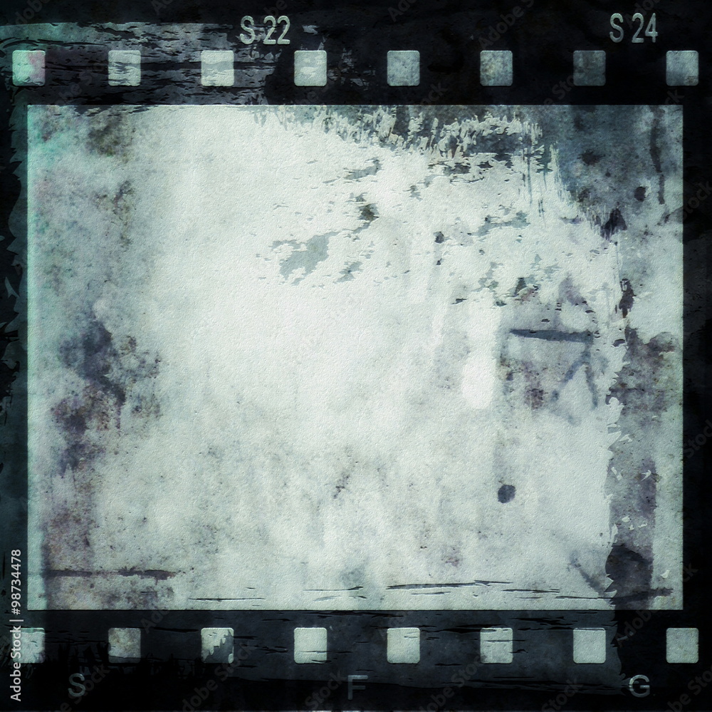 Naklejka premium old grunge film strip background