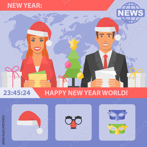 Reporters and New Year