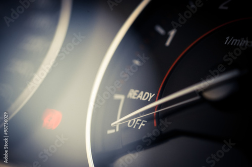 Car's tachometer detail