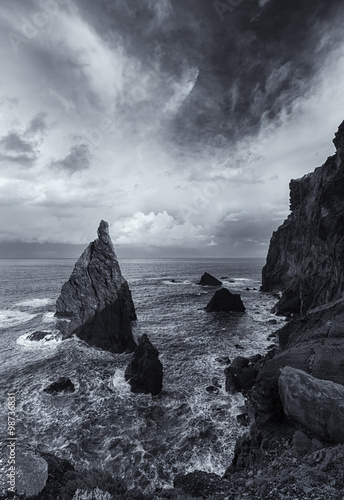 Dramatic weather and rocky ...