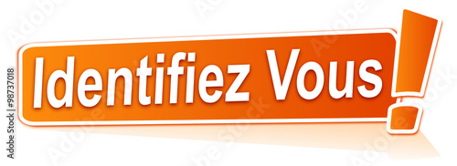 identifiez vous sur étiquette orange