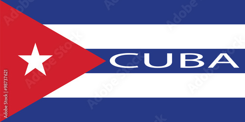 Vector of Cuban flag.