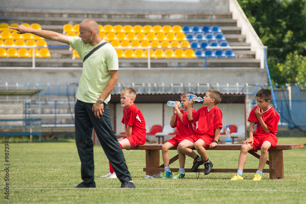 Obraz premium Kids soccer team