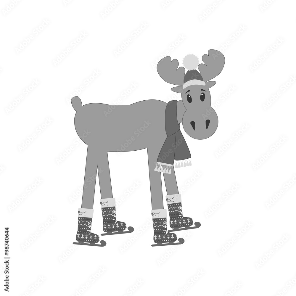 Moose icon vector Moose icon vector