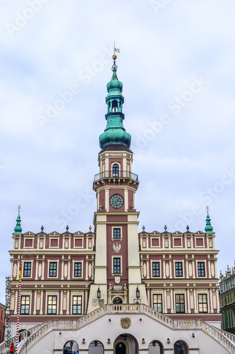 Town Hall in Great Market Square in Zamosc, Poland. © dbrnjhrj