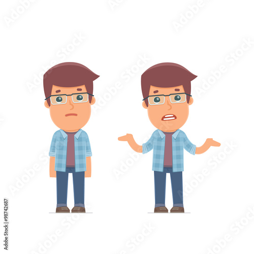 Сonfused  Character Freelancer in ignorance and does not know w